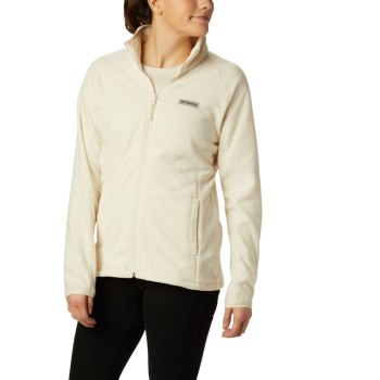 Columbia Basin Trail Fleece Full Zip Top, Chamarras Creme Para Mujer | 369041-ECG